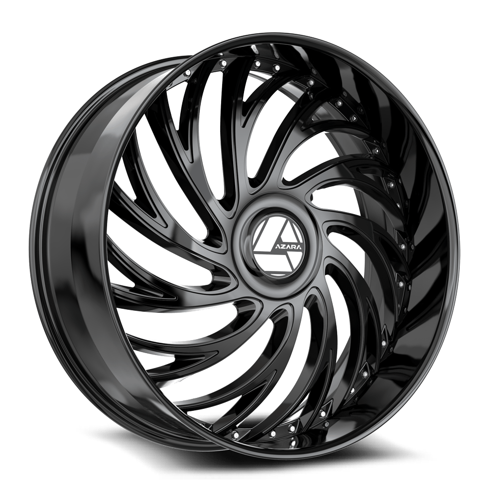 18" Azara AZX-101 Wheel 🔥 18X8 +35 5X112 5X114.3 🔥CB 74.1 Gloss Black  Rim ✅🔻