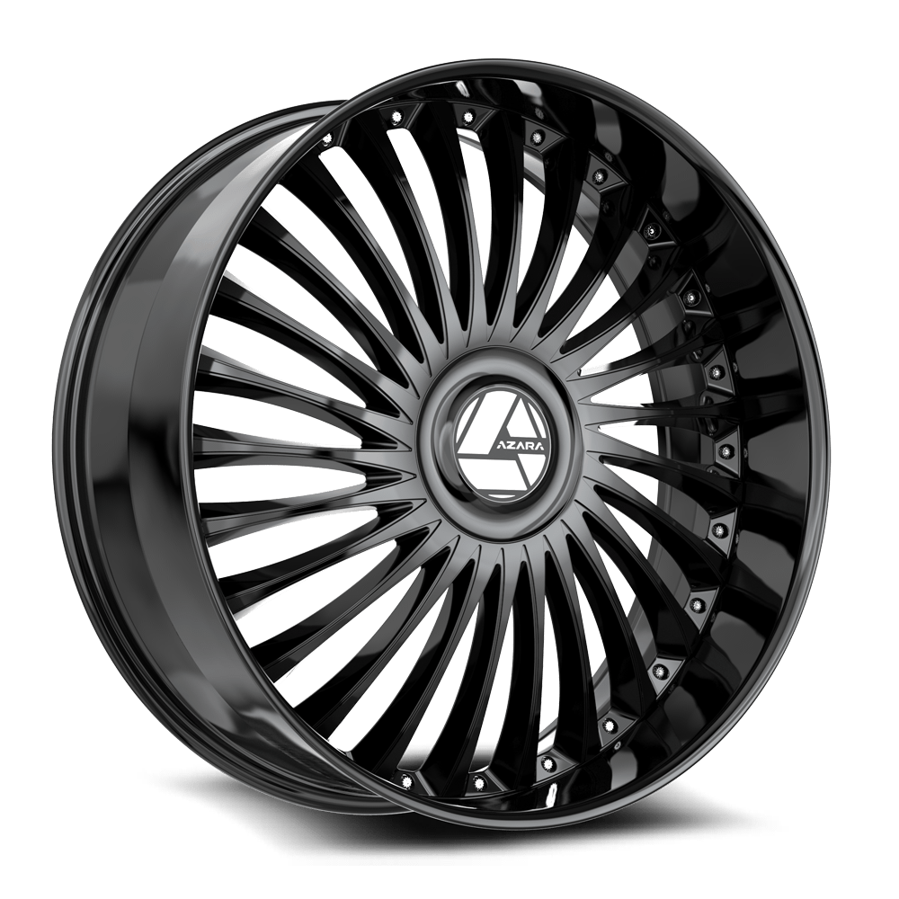 18" Azara AZX-103 Wheel 🔥 18X8 +35 5X114.3 + 5X120 🔥CB 74.1 Gloss Black Rim ✅