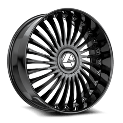 18" Azara AZX-103 Wheel 🔥 18X8 +35 5X114.3 + 5X120 🔥CB 74.1 Gloss Black Rim ✅