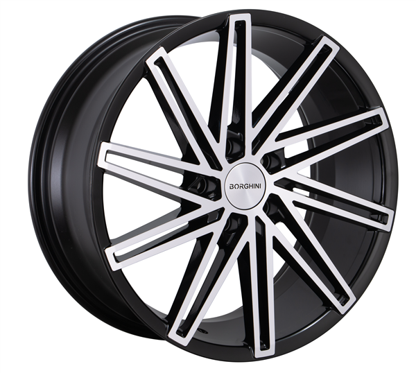 18" BORGHINI B65-M Wheel 🔥 18X8 +38 5X114.3🔥CB73.1 Black Machine Rim ✅Limted🔻