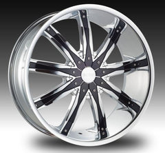 30" Dcenti DW 29 Wheel 30X10 5X127 + 5X135 +13 🔥C.B 87.1 Chrome & Black Inserts Rim ✅ Last ⓵ 🔻