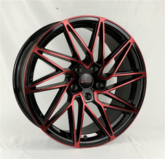 18" Drift Racing DR10383 Wheel 🔥 18X8 +35 5X108 🔥 C.B 73.1 Black & Red Rim ✅
