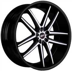 22" Drift Racing DR12 L912 Wheel 🔥22X9 +15 5X115 🔥CB 73.1 Black Machined Rim ✅