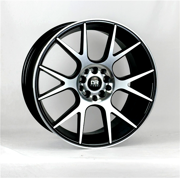 15" DRIFT Racing DR306 Wheel 🌟 15X7 +25 4X100 + 4X114.3 🌟 C.B 73.1 Black Machined Rim✅