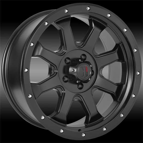 20" HAVOK H105 Wheel 🌟 20X9 -12 5X127 🌟 C.B-78.1 Matte Black & Machined Bead Lock Rim