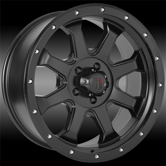 20" HAVOK H105 Wheel 🌟 20X9 -12 5X127 🌟 C.B-78.1 Matte Black & Machined Bead Lock Rim
