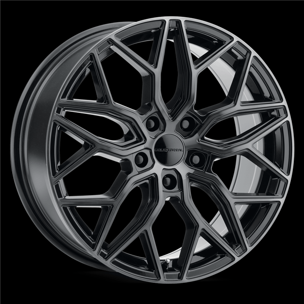20" Liquid Metal Hawk Wheel 🔥 20X8.5 +42 5X114.3 ✅ C.B 73.1 Black Tint Rim