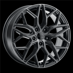 20" Liquid Metal Hawk Wheel 🔥 20X8.5 +42 5X114.3 ✅ C.B 73.1 Black Tint Rim