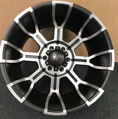20" RDR 11-M Offroad Wheel 🌟 20X12 -44 6X139.7 🌟 C.B 108 Black Machined Rim