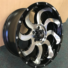 20" RDR 14-M Offroad Wheel 🌟 20X10 +0 5X127 🌟 C.B 78.1 Black Machined Rim