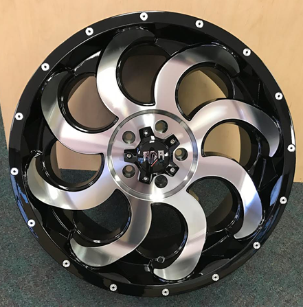 20" RDR 14-M Offroad Wheel 🌟 20X10 +0 5X127 🌟 C.B 78.1 Black Machined Rim
