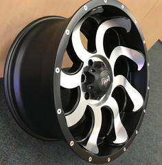 20" RDR 14-M Offroad Wheel 🔥 20X10 +0 5X127 🔥 C.B 78.1 Matte Black Machined Rim ✅