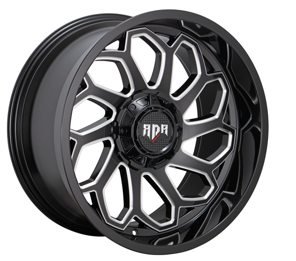 20" RDR 53 Offroad Wheel 🔥 20X10 -18 5X127+5X139.7 🔥87.1 Black Machined Rim ✅🔻