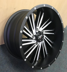 20" RDR 55R Offroad Wheel 🔥 20X9 -12 5X127 🔥 C.B 78.1 Black & Machined Rim ✅