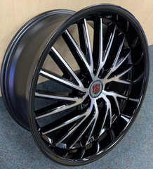 20" Red Sport RSW055 Wheel 🔥 20X8.5 +35 5X114.3 🔥C.B73.1 Black Machined Rim✅🔻