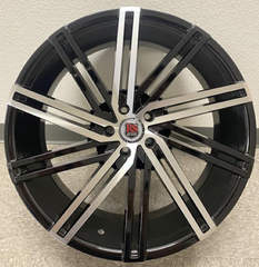 22" Red Sport RSW07 Wheel 🔥 22X9.5 +13 5X115 🔥 C.B 74.2 Black Machined Rim ✅🔻