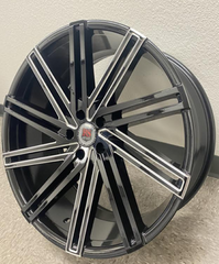 22" Red Sport RSW07 Wheel 🔥 22X9.5 +13 5X115 🔥 C.B 74.2 Black & Milled Rim ✅🔻