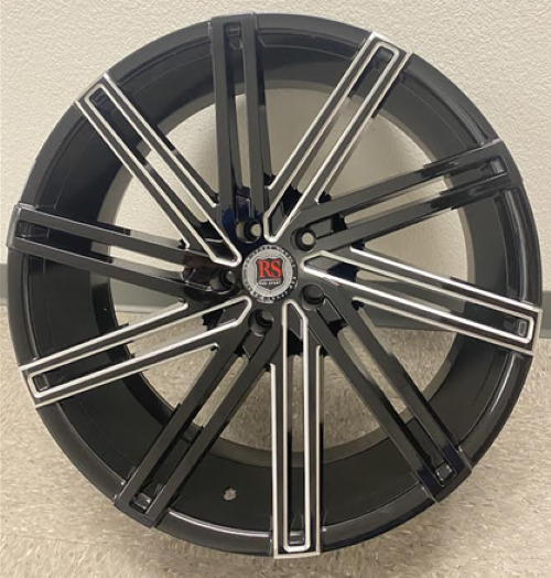 22" Red Sport RSW07 Wheel 🔥 22X9.5 +13 5X115 🔥 C.B 74.2 Black & Milled Rim ✅🔻