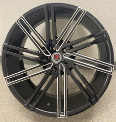 22" Red Sport RSW07 Wheel 🔥 22X9.5 +13 5X115 🔥 C.B 74.2 Black & Milled Rim ✅🔻