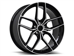 20" Liquid Metal Rotary Wheel 🔥 20X9 +42 5X112 ✅ C.B 73.1 Black Machined Rim 🔻