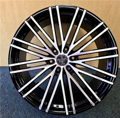 22" VERSANTE VE227-M Wheel 🔥 22X9.5 +30 6x139.7 🔥 C.B 78.1 Black & Machined ✅