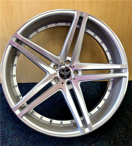 24" VERSANTE VE233-M Wheel 🔥 24X9 +30 5X120 🔥 C.B 74.1 Silver Machined Rim ✅🔻