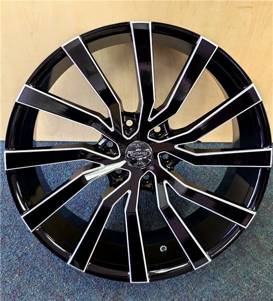 22" VERSANTE VE250-M Wheel 🔥 22X9.5 +30 6x139.7 🔥C.B 78.1 Black Machined Rim ✅