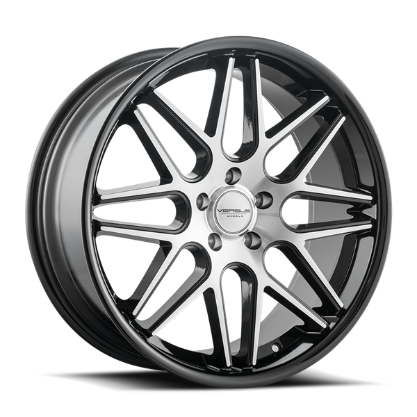 20" VERSUS VS555 Wheel 🌟 20X8.5 +35 5X114.3 🌟 C.B 73.1 Black Machined Rim ✅🔻