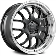 18" VERSUS VS824 Wheel 🌟 18X8.5 +35 5X120 🌟 C.B 73.1 Black Polished Lip Rim ✅