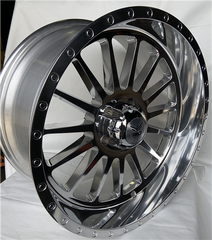 20" Force Off-Road F36 Wheel 🔥 20X10 -12 5X127 🔥 C.B 78.1 Silver Polished Rim ✅🔻