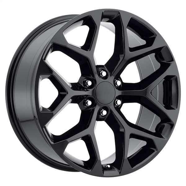 28" Snowflake Replica RP032 Wheel 🔥 28X10 +30 6X139.7 🔥 C.B 78.1 Gloss Black Rim ✅