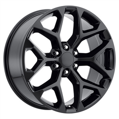28" Snowflake Replica RP032 Wheel 🔥 28X10 +30 6X139.7 🔥 C.B 78.1 Gloss Black Rim ✅
