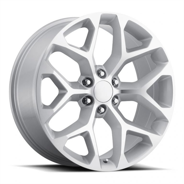 28" Replica RP032 Snowflake Wheel 🔥 28X10 +30 6X139.7 🔥C.B 78.1 Silver Machined Rim ✅🔻