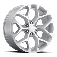 28" Replica RP032 Snowflake Wheel 🔥 28X10 +30 6X139.7 🔥C.B 78.1 Silver Machined Rim ✅🔻