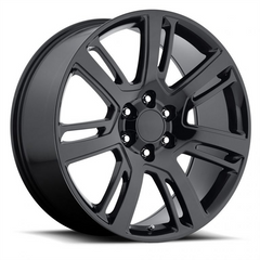 24" Cadillac Escalade Replica Wheel 🔥 24X10 +31 6X139.7 🔥C.B 78.1 Silver Machined Rim ✅🔻