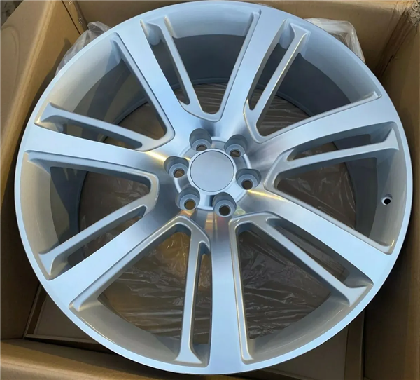 24" Cadillac Escalade Replica Wheel 🔥 24X10 +31 6X139.7 🔥C.B 78.1 Silver Machined Rim ✅🔻