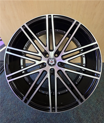 22" Sevizia SE429 Wheel 🔥 22X8 +38 5X114.3 + 5X114 🔥74.1 Black Machined Rim✅🔻